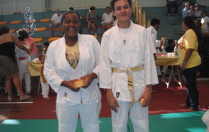 Céline et Gaël nos nouvelles ceintures jaune