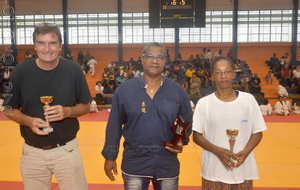 Nos invités avec le président de la ligue de judo CEPHISE Alfred au centre